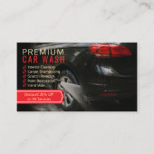 Custom Car Wash Visitekaartjes – Professionele Aut (Voorkant)