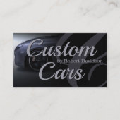 Custom car wrap business card visitekaartje (Voorkant)