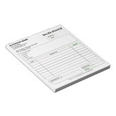 Custom Carbonless Sales Invoice Form, Company Name Notitieblok (Schuin)