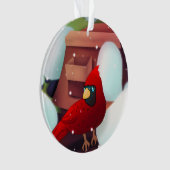 Custom Cardinal Christmas Family Ornament (voorkant)