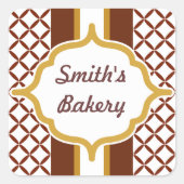 Custom Carmel Chocolate Sticker (Voorkant)