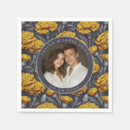 Custom Carnation Inspired Countryside Wedding Servet