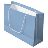 Custom Carolina Blue Gift Bag - Large, Glossy Large Cadeautasje (Voorkant Gekanteld)