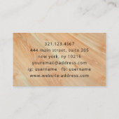 Custom Carpentry Handyman Wood Tools Modern Visitekaartje (Achterkant)