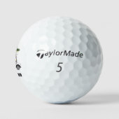 Custom Cart Name Golf Balls Christmas Golfer Golfballen (Logo)