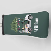 Custom Cart Name Golf Balls Christmas Golfer Golfheadcover (Voorkant)