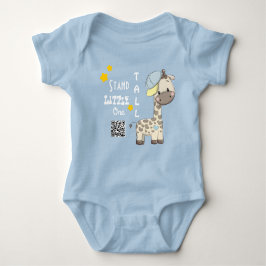Custom Cartoon Baby Giraffe Baby Bodysuit