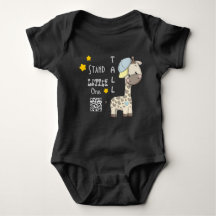Custom Cartoon Baby Giraffe Baby Bodysuit