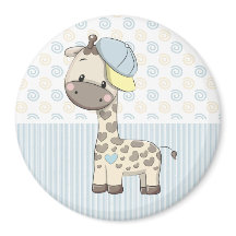 Custom Cartoon Baby Giraffe Magnet