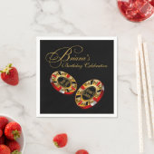 CUSTOM Casino Style Party VRAAG ME 4 NAMEN IN CHIP Servet (Insitu)