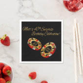 CUSTOM Casino Style Party VRAAG ME 4 NAMEN IN CHIP Servetten (Insitu)