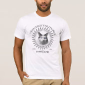 Custom Cat 9 Lives Latin Pet Unisex Crew T-shirt (Voorkant)