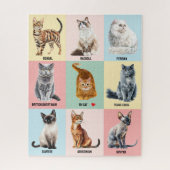 Custom Cat Breed Puzzle – Add Your Own Cat Legpuzzel (Verticaal)