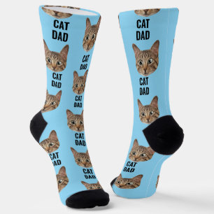 Custom Cat Dad Sokken Cat Face Sokken Cat Lover Gi