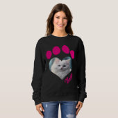 Custom Cat Lover Sweatshirt – Custom Photo (Voorkant volledig)