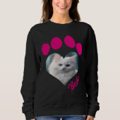 Custom Cat Lover Sweatshirt – Custom Photo (Voorkant)