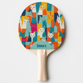 Custom Cat Lover Unieke Cat-Theme Tafeltennisbatje