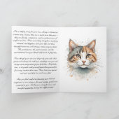 Custom Cat Memorial Sympathy Photo (Binnen)