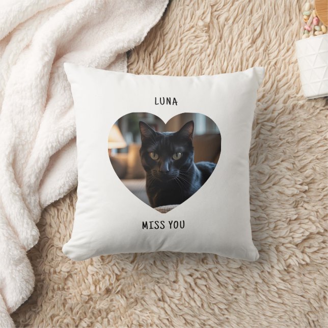Custom Cat Pet Pillow Gift Memorial Keepsake Kussen (Deken)