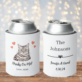 Custom Cat Pet Wedding Koelbox Blikjeskoeler