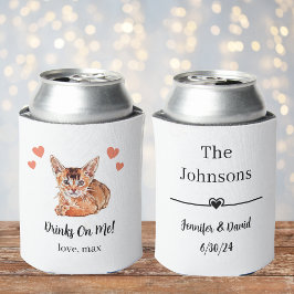 Custom Cat Pet Wedding Koelbox Blikjeskoeler