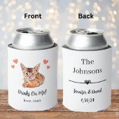 Custom Cat Pet Wedding Koelbox Blikjeskoeler