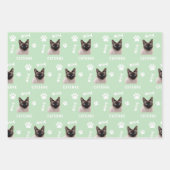Custom Cat Pet with Photo & Name Inpakpapier Vel (Voorkant)