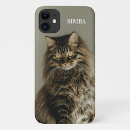 Custom Cat Photo and Name Personalized Pet Case-Mate iPhone Case