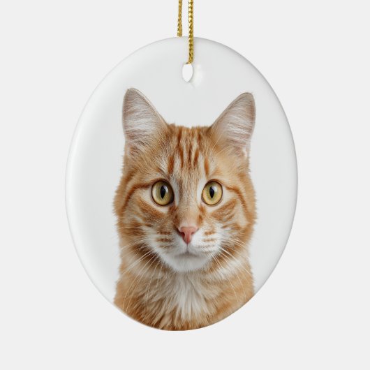 Custom Cat Photo Christmas Ornament (Rechts)