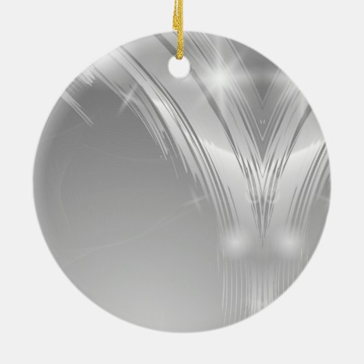 Custom Cat Photo Circle Frame Design Keramisch Ornament (Achterkant)