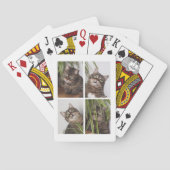 Custom Cat Photo Collage Pokerkaarten (Achterkant)