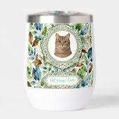 Custom Cat Photo & Name Tumbler (Voorkant)