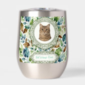 Custom Cat Photo & Name Tumbler (Voorkant)