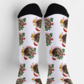 Custom Cat PhotoPattern Christmas Gift Socks  Sokken (Top)