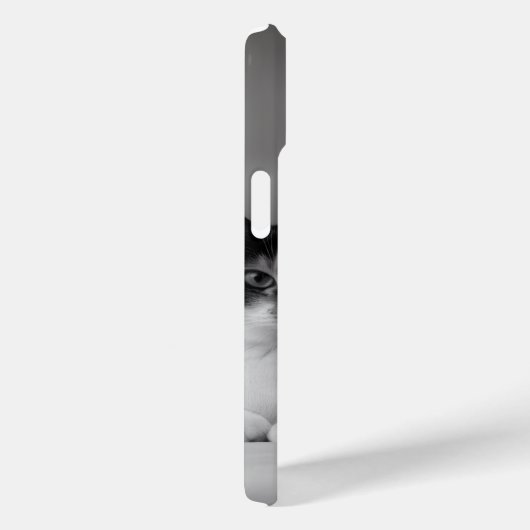 Custom Cat Portrait iPhone 15 Slim Fit Case (Achterkant / Rechts)