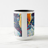 Custom Cat Portrait Painting - Forever Loved Pet Mok (Midden)