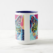 Custom Cat Portrait Painting - Forever Loved Pet Mok (Midden)