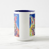 Custom Cat Portrait Painting - Forever Loved Pet Mok (Midden)