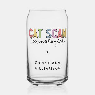 Custom CAT Scan Technologist CT Tech Gifts Blikvorm Glas