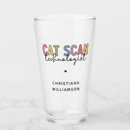 Custom CAT Scan Technologist CT Tech Gifts Glas