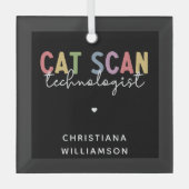 Custom CAT Scan Technologist CT Tech Gifts Glas Ornament (Voorkant)