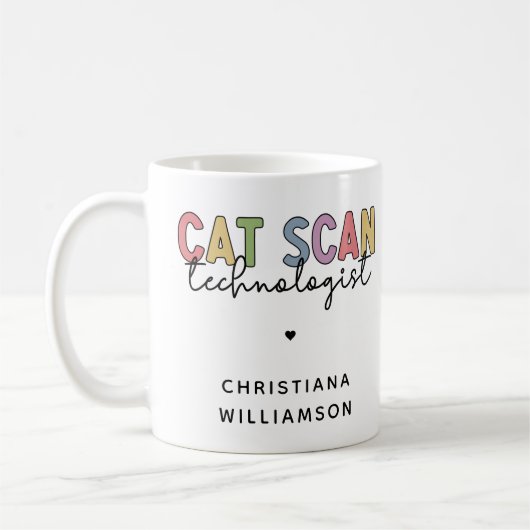 Custom CAT Scan Technologist CT Tech Gifts Koffiemok (Links)
