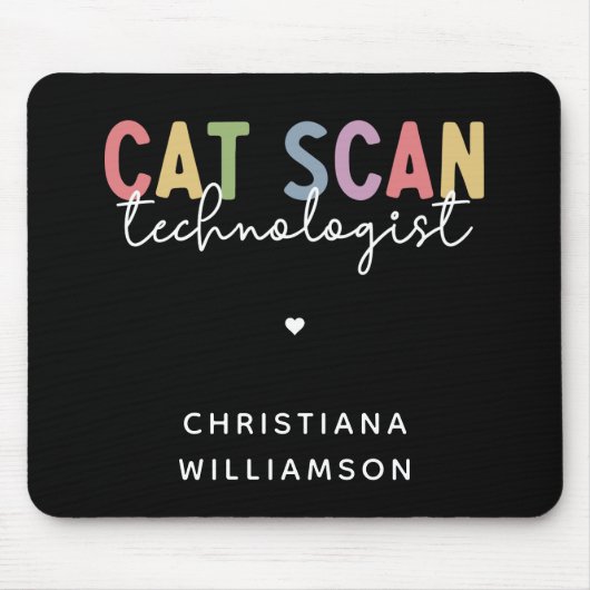 Custom CAT Scan Technologist CT Tech Gifts Muismat (Voorkant)