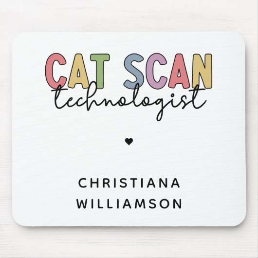 Custom CAT Scan Technologist CT Tech Gifts Muismat (Voorkant)