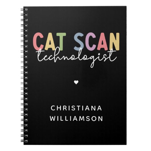 Custom CAT Scan Technologist CT Tech Gifts Notitieboek (Voorkant)