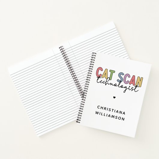 Custom CAT Scan Technologist CT Tech Gifts Notitieboek (Binnen)
