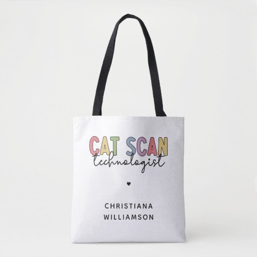 Custom CAT Scan Technologist CT Tech Gifts Tote Bag (Voorkant)
