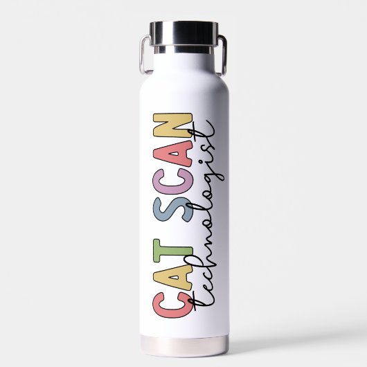 Custom CAT Scan Technologist CT Tech Gifts Waterfles (Voorkant)