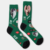 Custom Cat Socks Gift for Pet Lovers - Cat Photos Sokken (Rechts)