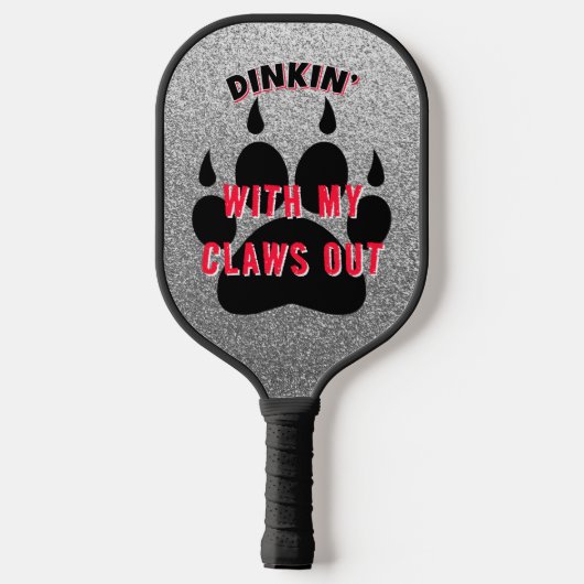 Custom Cat-thema Pickleball Paddle (Achterkant)